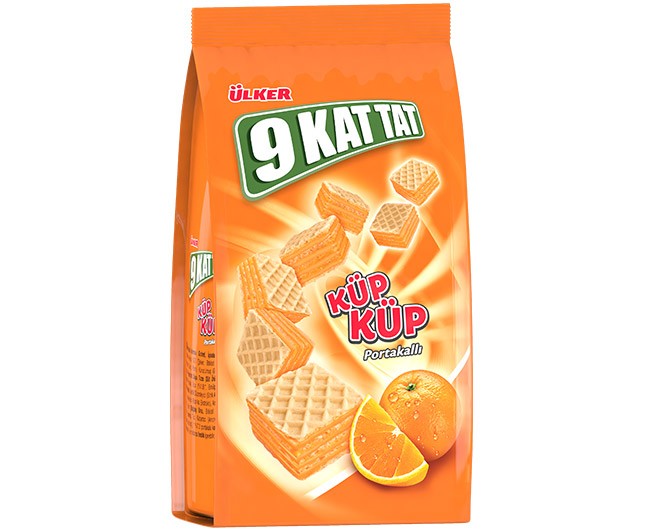 Ülker 9 Kat Tat Küp Küp 109g Portakallı Gofret