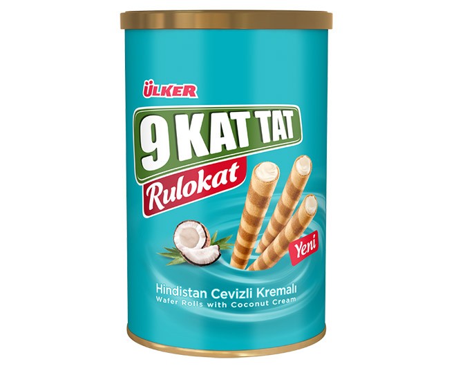 Ülker 9 Kat Tat Rulokat 230g Hindistan Cevizli Gofret