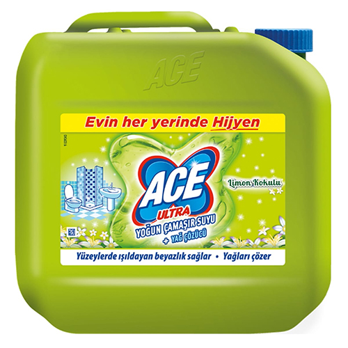 Ace Ultra Yoğun Kıvamlı Çamaşır Suyu Limon Tazeliği (3 kg)