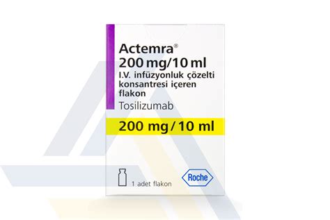 Roche İlaç Actemra 200 mg/10 ml IV 1 Flakon