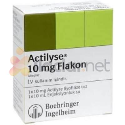 Boehringer Ingelheim İlaç Actilyse 10 mg 1 Flakon