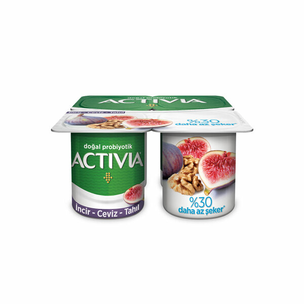 Activia Doğal Probiyotikli Yoğurt İncir Ceviz Tahıllı 4x100 Gr