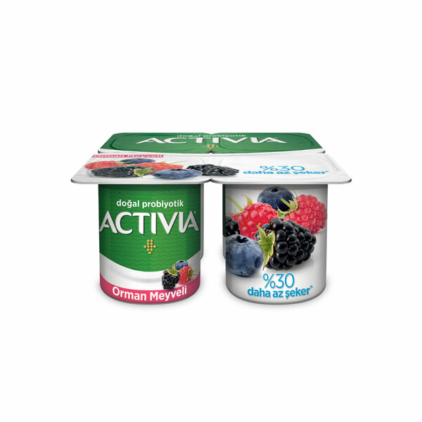 Activia Doğal Probiyotikli Yoğurt Orman Meyveli 4x100 Gr