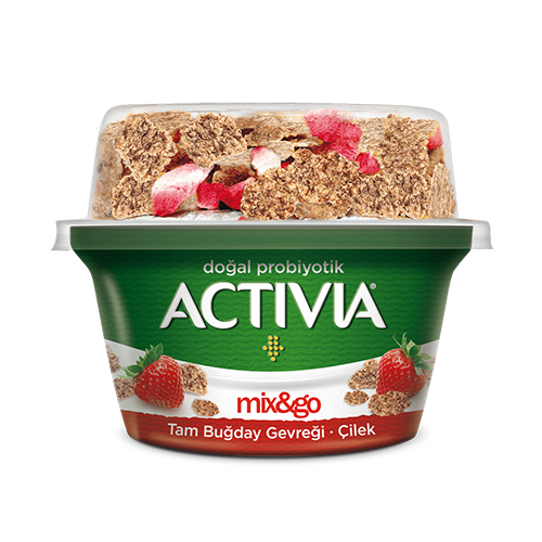 Activia Mix &Go Tam Buğday Gevreği Çilek (140 g)