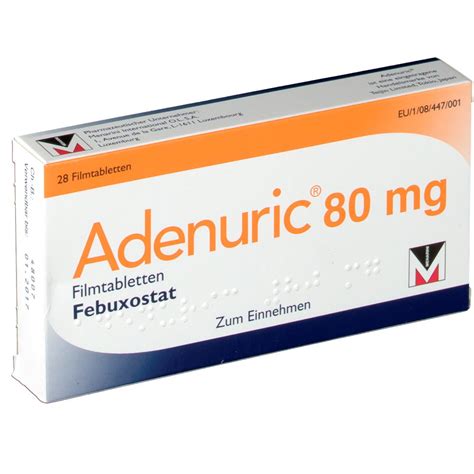 Menarini İlaç Adenuric 80 mg 28 Tablet