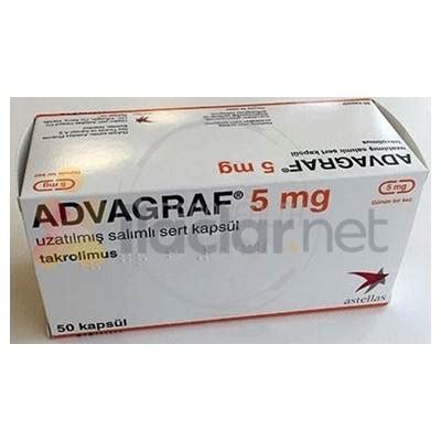 Astellas Pharma İlaç Advagraf 5 mg 50 Kapsül