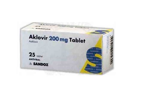 Sandoz İlaç Aklovir 200 mg 25 Tablet