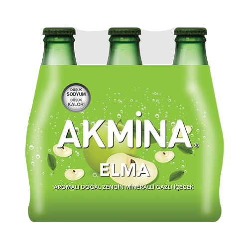 Akmina Elma Aromalı Maden Suyu (6 x 200 ml)
