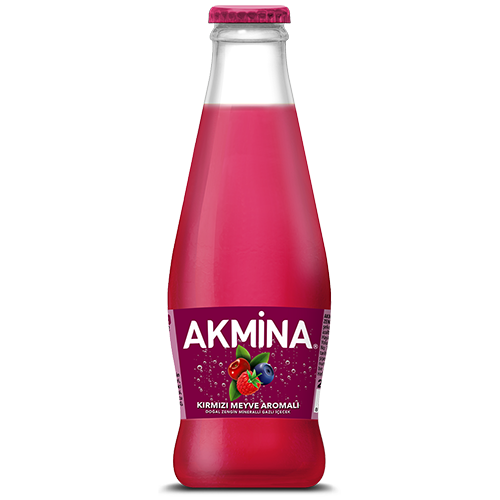 Akmina Kırmızı Meyve Aromalı Maden Suyu (200 ml)