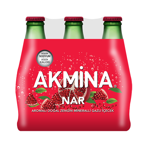 Akmina Nar Aromalı Maden Suyu (6 x 200 ml)