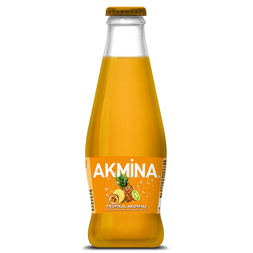 Akmina Tropikal Aromalı Maden Suyu (200 ml)