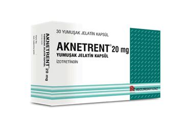 Recordati İlaç Aknetrent 20 mg 30 Kapsül