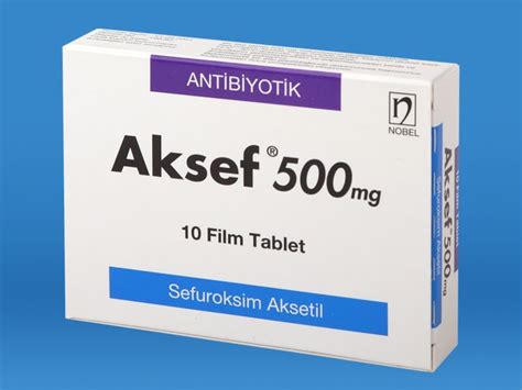 Nobel İlaç Aksef 500 mg 10 Tablet