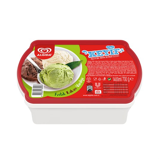 Algida Antep Fıstıklı - Kakao - Vanilyalı 1400 ml