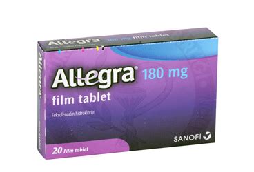 Sanofi Sağlık Ürünleri Allegra 180 mg 20 Tablet
