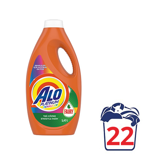 ALO Platinum Fairy Etkili Renkliler İçin Sıvı Çamaşır Deterjanı (1430 ml)