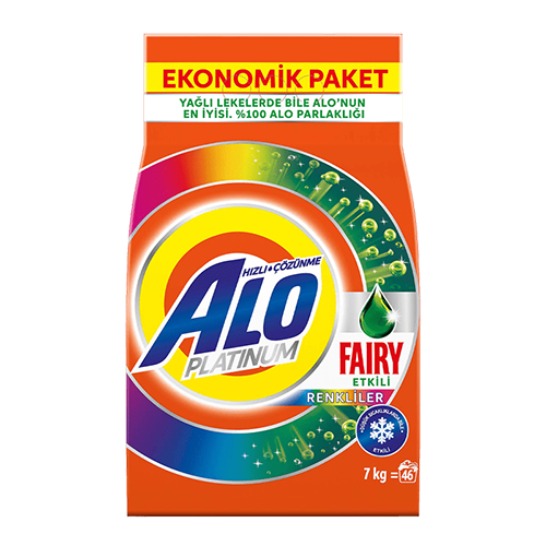ALO Platinum Fairy Etkili Renkliler Toz Çamaşır Deterjanı (7 kg)