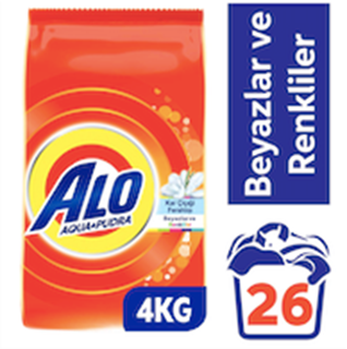 Alo Toz Çamaşır Deterjanı Beyaz ve Renkiller İçin 4 Kg