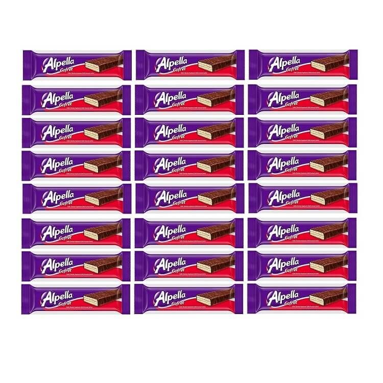 Alpella Çikolatalı Gofret 24 Gr x 24 Adet