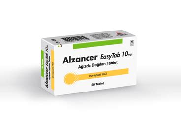 Nobel İlaç Alzancer Easytab 10 mg 28 Ağızda Dağılan Tablet