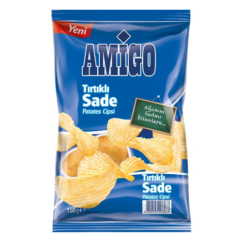 Amigo Tırtıklı Sade Patates Cipsi 150 Gr