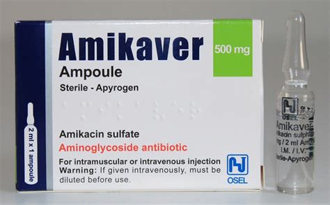 Osel İlaç Amikaver 500 mg 1 Ampül