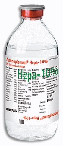 B. Braun Medikal Aminoplasmal Hepa %10 500 ml