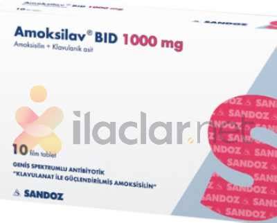 Sandoz İlaç Amoksilav 1000 mg Quicktab Ağızda Dağılan 10 Tablet