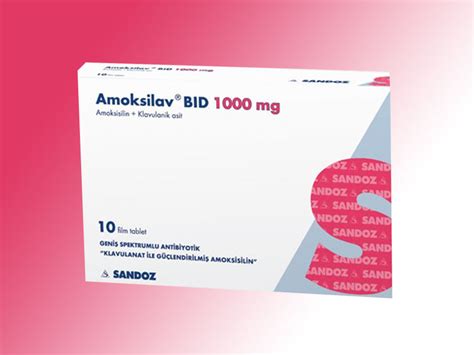 Sandoz İlaç Amoksilav BID 1000 mg 10 Tablet