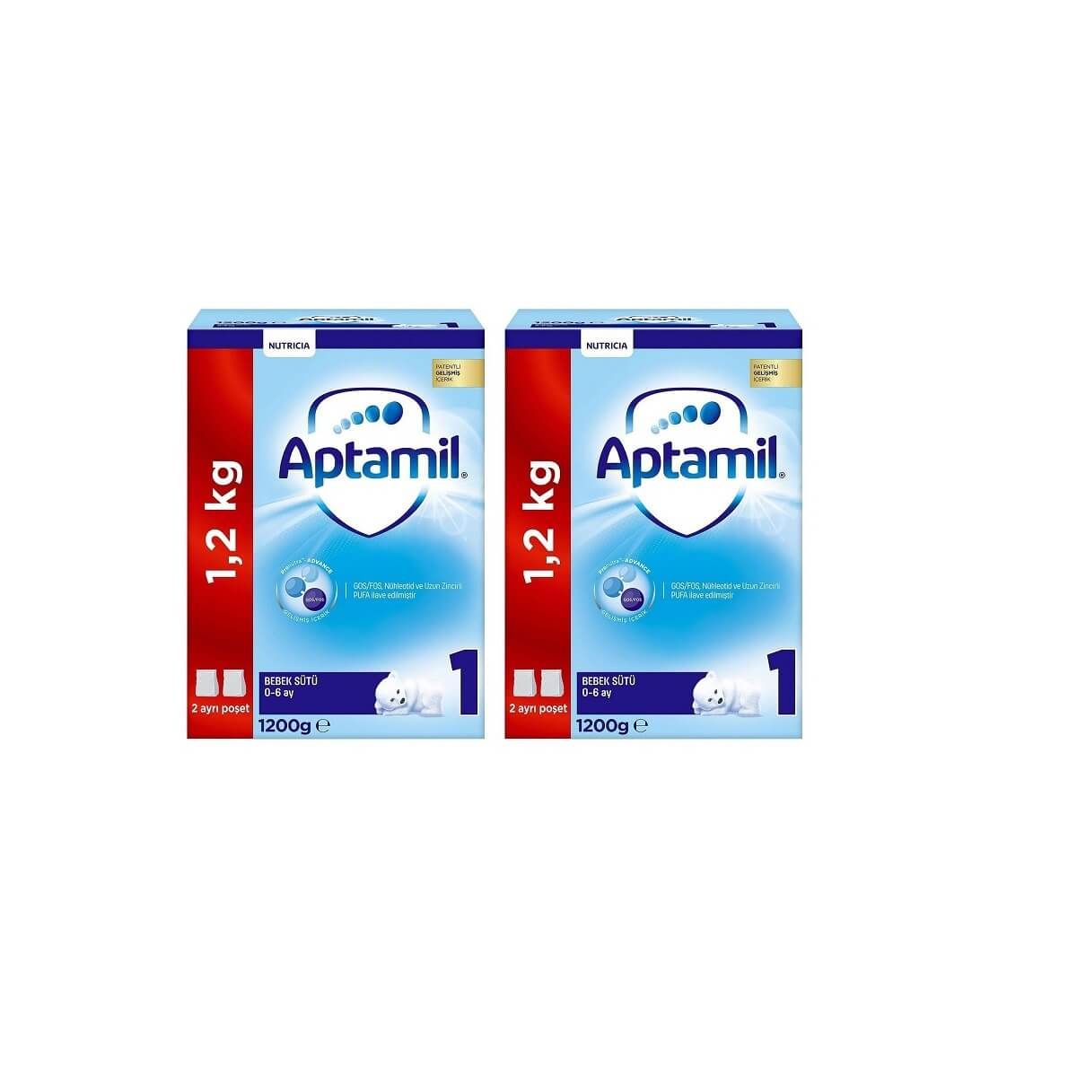 Aptamil 1 1200 gr Bebek Maması X 2 Adet