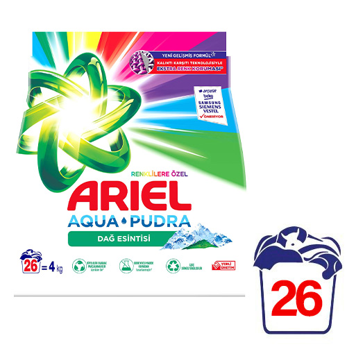 Ariel 4 kg Toz Çamaşır Deterjanı Parlak Renkler