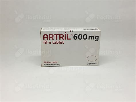 Zentiva İlaç Artril 600 mg 20 Tablet