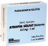 Osel İlaç Atropin Biosel 0.5 mg 10 Ampül