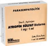 Osel İlaç Atropin Biosel 1 mg 10 Ampül