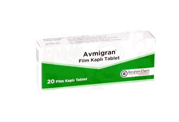 İ.E. Ulagay İlaç Avmigran 325 mg 20 Tablet