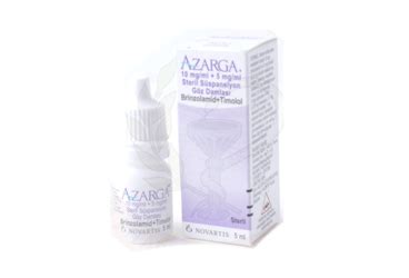 Novartis İlaç Azarga Göz Damlası 5 ml