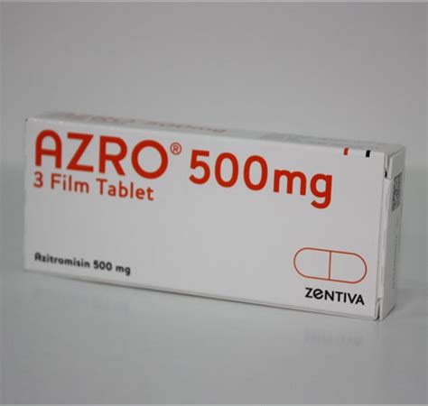 Zentiva İlaç Azro 500 mg 3 Tablet