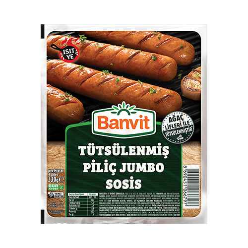Banvit Tütsülenmiş Piliç Jumbo Sosis (330 g)