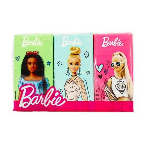 Barbie White 9 Count Facial Tissue Pack of 6 - Case of 24