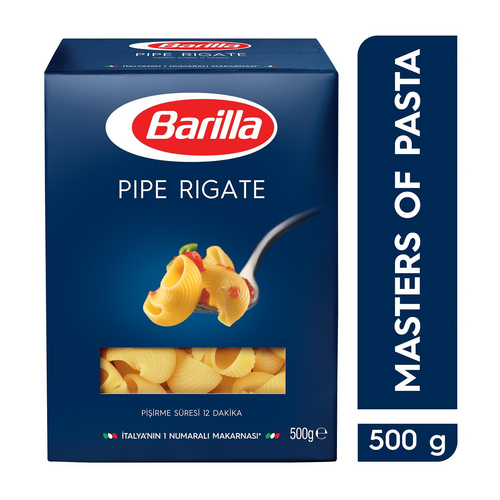 Barilla Mantı Makarna (Pipe Rigate) 500 G