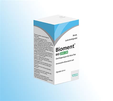 Teva İlaç Bioment BID Şurup 200/28 mg 70 ml