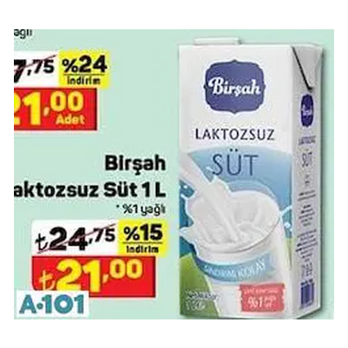 Birşah Laktozsuz Süt