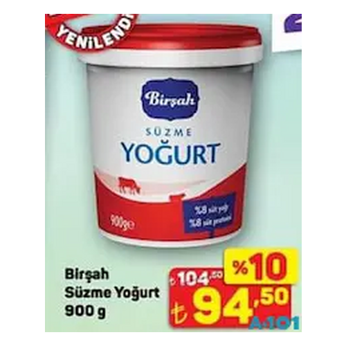 Birşah Süzme Yoğurt 900 g