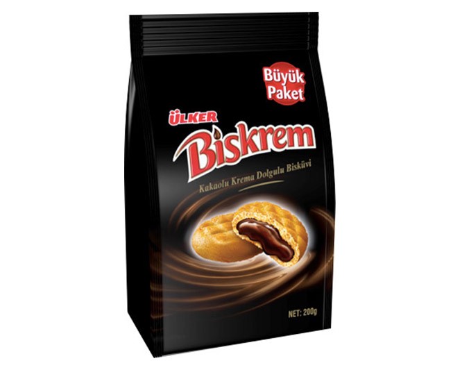 Ülker Biskrem Kakaolu Krema Dolgulu Poşet Büyük Boy