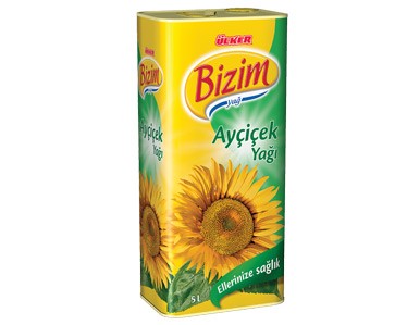 Ülker Bizim Ayçiçek Yağı Teneke 5 lt