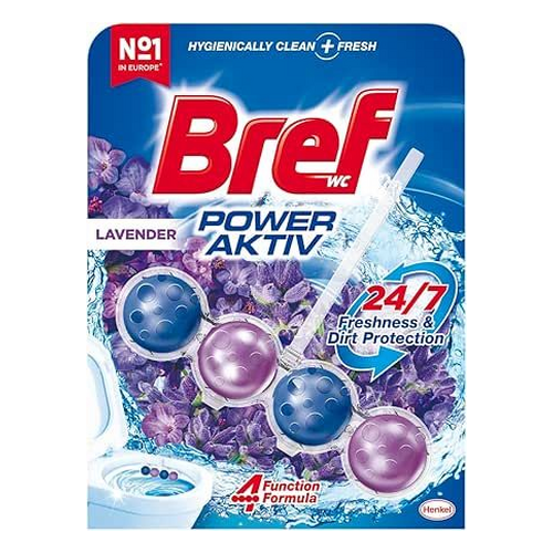 Bref Perfume Switch Katı Tuvalet Bloğu Lavanta ve Pamuk Çiçeği (2'li)