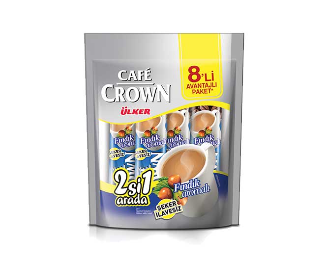 Ülker Cafe Crown 8'li - 2'si 1 Arada Fındık Aromalı