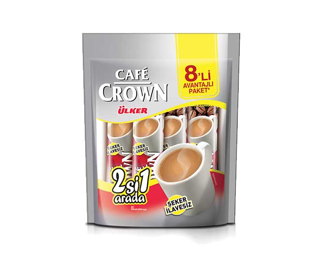 Ülker Cafe Crown 8'li - 2'si 1 Arada Sade