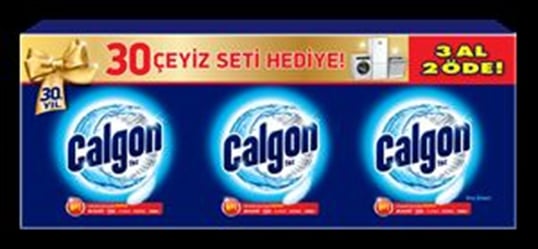 Calgon Toz Kirece Karşı 500 Gr 3'lü