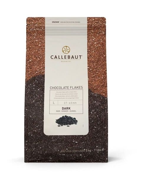 Callebaut Chocolate Flakes Bitter Çikolata Parçaları 5 Kg